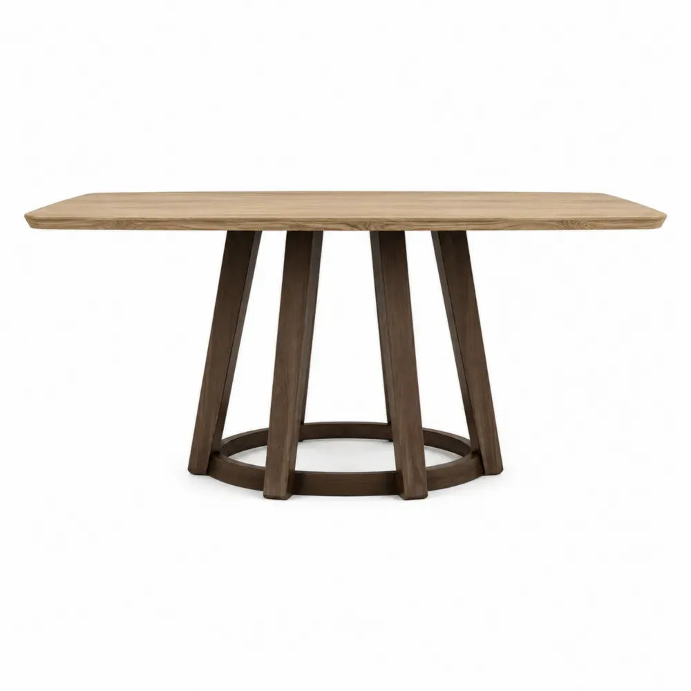 Mesa de comedor rectangular de madera